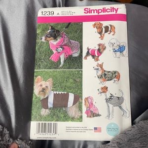 Simplicity 1239 Pattern for Dogs